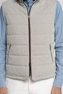 Gilet in Tessuto Loro Piana Rain System® – Realizzabile Anche Su Misura