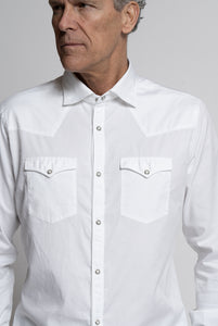 Camicia Bolzonella in Denim Bianco