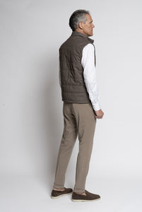 Gilet in Tessuto Green Storm System Loro Piana - Realizzabile Anche Su Misura