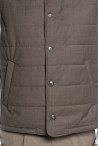 Gilet in Tessuto Green Storm System Loro Piana - Realizzabile Anche Su Misura