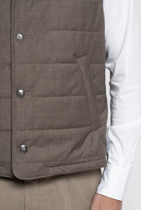 Gilet in Tessuto Green Storm System Loro Piana - Realizzabile Anche Su Misura