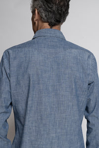 Camicia Bolzonella in Denim Blu Fiammato