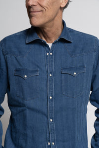 Camicia Bolzonella in Denim Blu