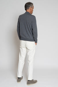 Super Fine Grey Melange Turtleneck