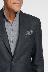 Green/Grey Cashmere Wool Suit