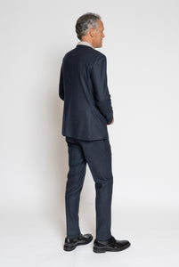 Blue Cashmere Wool Suit