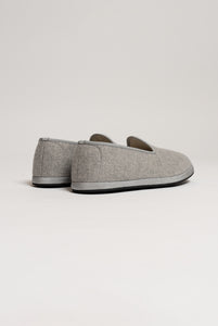 Pantofola Uomo in Cashmere Grigio