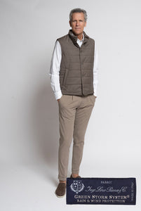 Gilet in Tessuto Green Storm System Loro Piana - Realizzabile Anche Su Misura