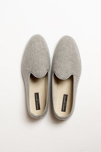 Pantofola Uomo in Cashmere Grigio